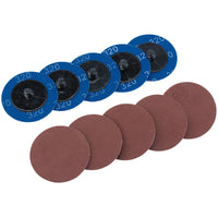 Draper Aluminium Oxide Sanding Discs, , 320 Grit (Pack of 10) 50-75mm