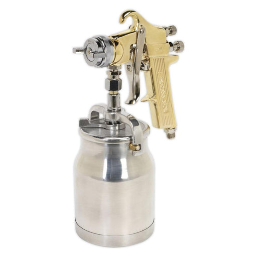 Sealey Spray Gun Professional Suction Feed 1.8mm Set-Up S701 Sealey - Town Tools 