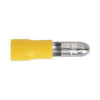 Sealey Bullet Terminal5mm Yellow Pack of 100 YT21