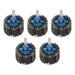 Sealey 40 x 30mm Abrasive Flap Wheel on 6mm Shaft Assorted Grit - Pack of 5 Sealey - Town Tools 