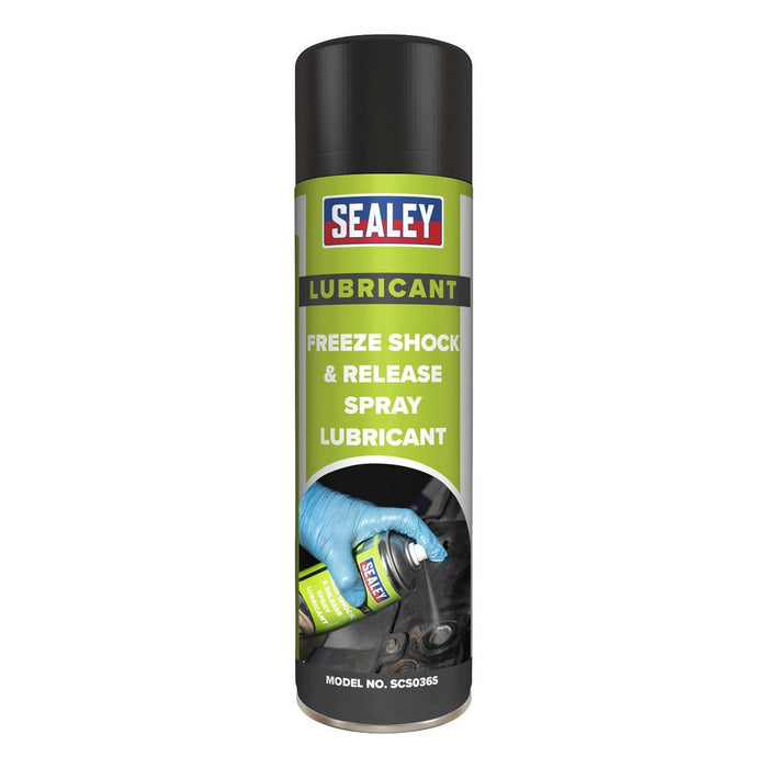 Sealey Freeze Shock & Release Spray Lubricant 500ml SCS036S Sealey - Town Tools 