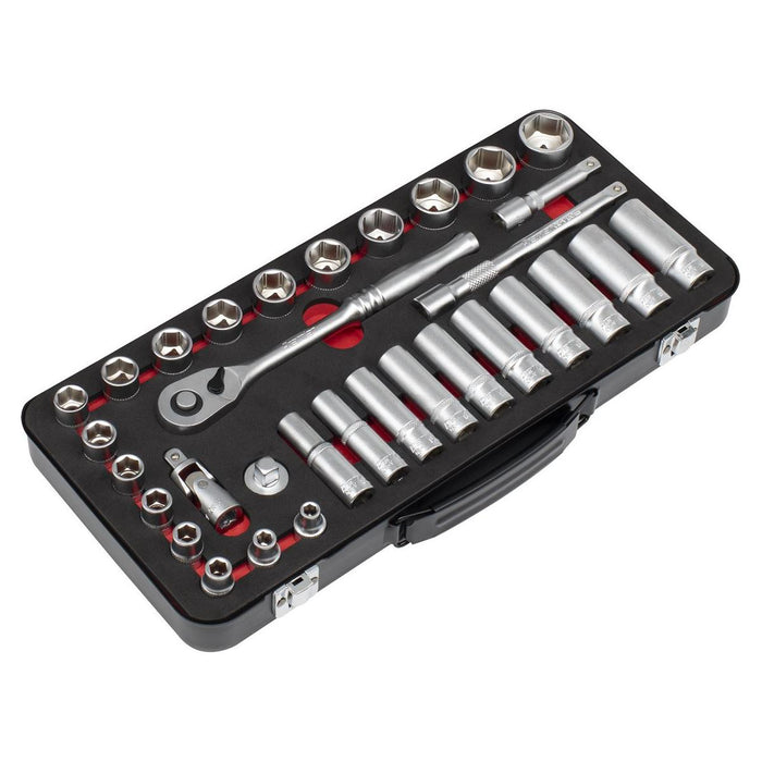 Sealey Premier Platinum Premier Platinum Socket Set 3/8"Sq Drive 32pc AK7922 Sealey Premier Platinum - Town Tools 
