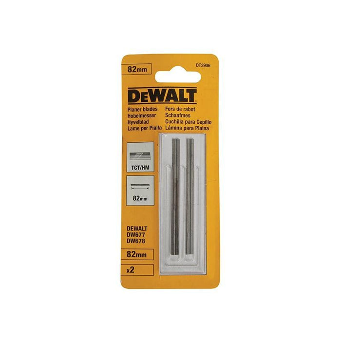Dewalt Power Tools DT3906 TCT Reversible Planer Blades 82mm (Pack 2) DeWALT Power Tools - Town Tools
