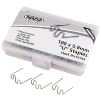 Draper 0.8MM U Staples (50)