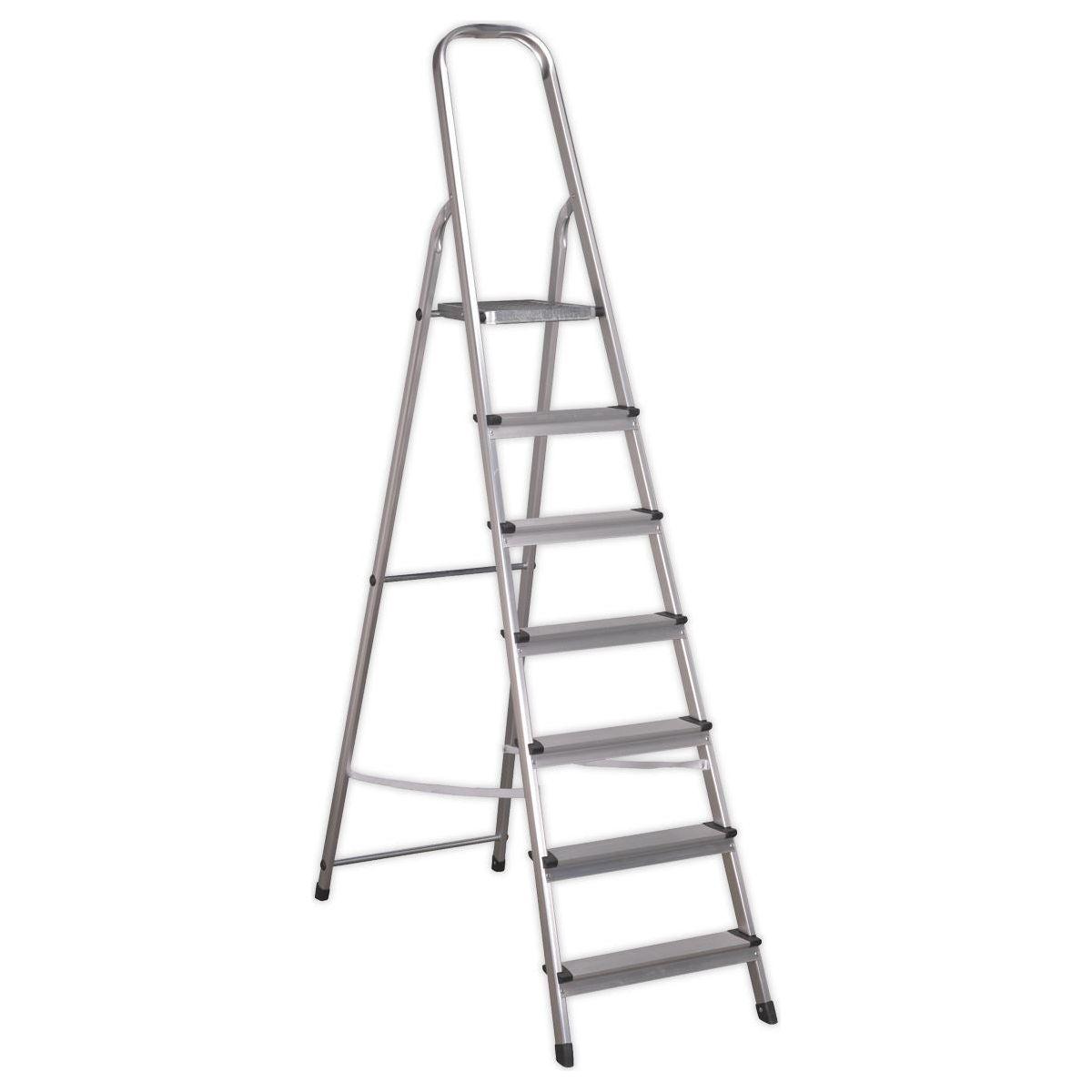 Sealey Aluminium Step Ladder 7-Tread EN 131 ASL7 Sealey - Town Tools 