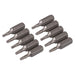 Silverline T10 Cr-V Screwdriver Bits 10pk T10 Silverline - Town Tools 