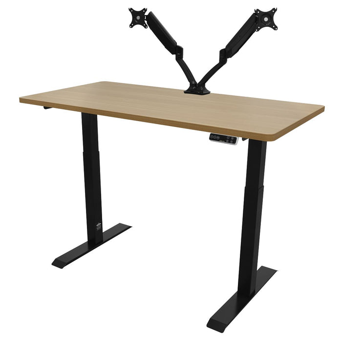 Dellonda Electric Height Adjustable Standing Desk 1400 x 700mm Dual Motor 100kg