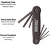 Teng Tools Folding Hex Key Set AF ALU 7 Pieces Teng Tools - Town Tools 