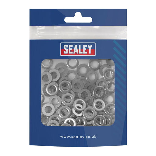 Sealey Flat Washer Stainless Steel M6, DIN 125 - Pack of 100 SSW6 Sealey - Town Tools 