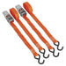 Sealey Ratchet Tie Down 25mm x 4m Polyester Webbing with S-Hooks 500kg Breaking Sealey - Town Tools 