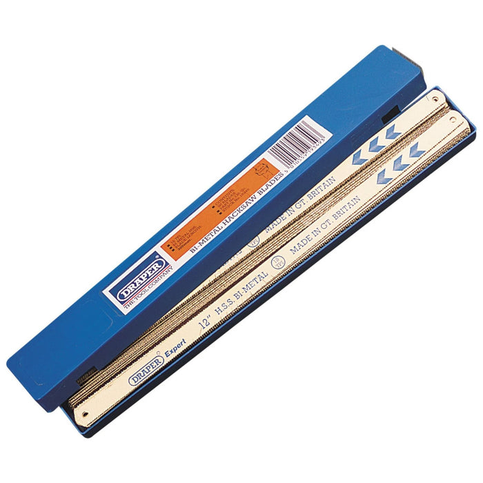 Draper Bi-Metal Hacksaw Blades, 300mm, 18tpi (Box of 50) Draper - Town Tools