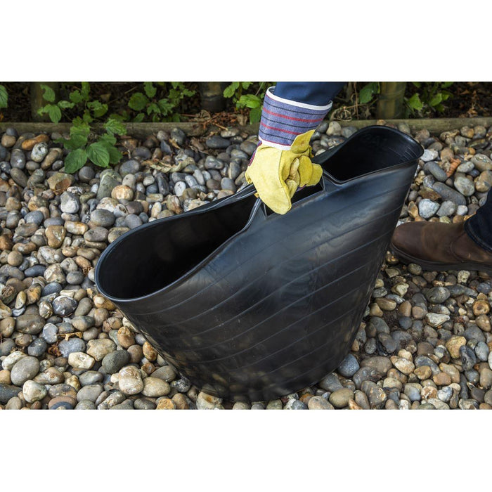 Sealey Heavy-Duty Flexi Tub 40L Black SFT40 Sealey - Town Tools 