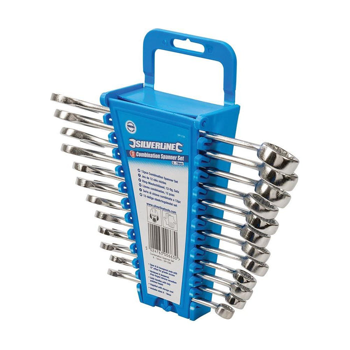 Silverline Combination Spanner Set 12pce 8 - 19mm Silverline - Town Tools 