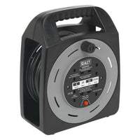 Sealey Cable Reel Box Type 25m 4 x 230V 1.25mmï Thermal Trip BCR25CB