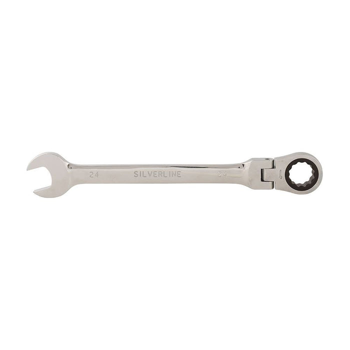 Silverline Flexible Head Ratchet Spanner 24mm Silverline - Town Tools 