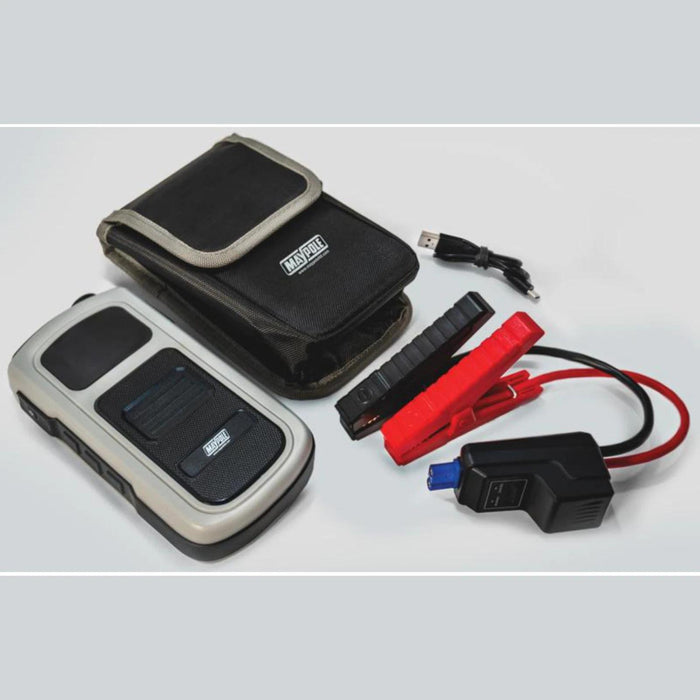 Maypole Lithium Ion Power Pack 10,000Mah/ 300A Car Jump Starter 2L Diesel 5l Petrol