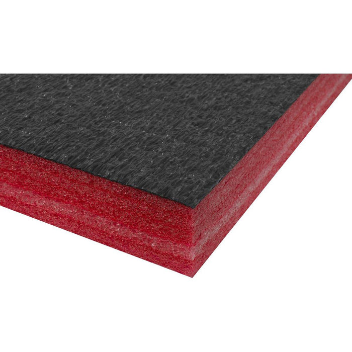 Sealey Easy Peel Shadow Foamï Red/Black 1200 x 550 x 50mm SF50R Sealey - Town Tools 