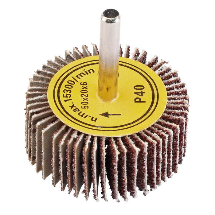 Draper Abrasive Flap Wheel, 50 x 20mm, 40 Grit - PTAFW