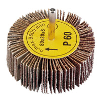 Draper Abrasive Flap Wheel, 80 x 30mm, 60 Grit - PTAFW80