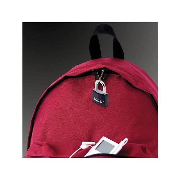 Master Lock Aluminium Black Vinyl Cover 40mm Padlock 4-Pin Master Lock - Town Tools