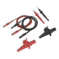 Sealey Automotive Test Lead & Crocodile Clip Set 6pc TATL