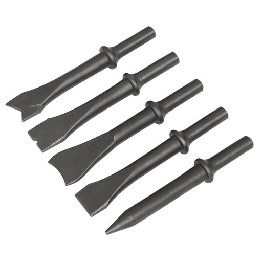 Sealey Air Hammer Chisel Set 120mm 5pc SA12C Sealey - Town Tools 