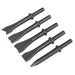 Sealey Air Hammer Chisel Set 120mm 5pc SA12C Sealey - Town Tools 