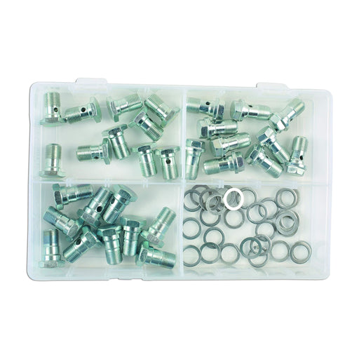 Connect Assorted Brake Hose Banjo Bolts M12 60pc 34158 Tool Connection - Town Tools 