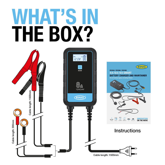 Ring RSC908T SMARTCHARGE 8 Charger & Maintainer