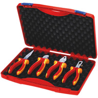 KNIPEX 00 20 15 "RED" Electric Set 1 Tool Box - 00 20 15