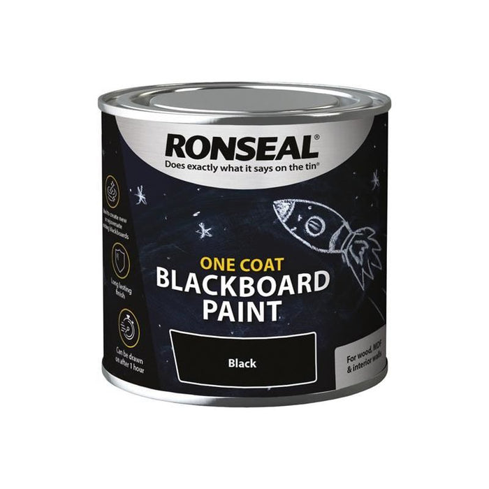 Ronseal One Coat Blackboard Paint 250ml Ronseal - Town Tools