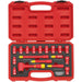 Draper VDE Approved Fully Insulated Metric Socket Set, 1/4" Sq. Dr. (18 Piece) Draper - Town Tools 