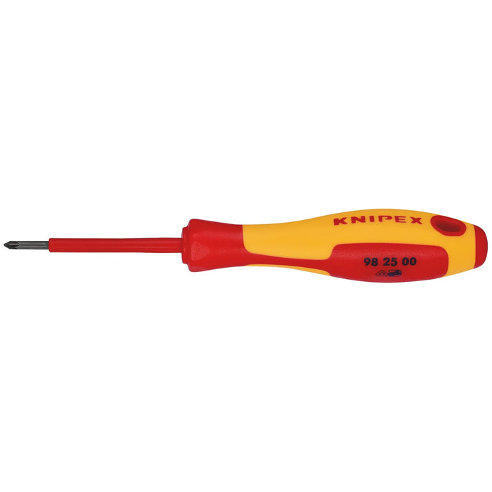 KNIPEX 98 25 00 VDE Insulated Pozidriv® Screwdriver, PZ0 x 60mm - 98 25 00