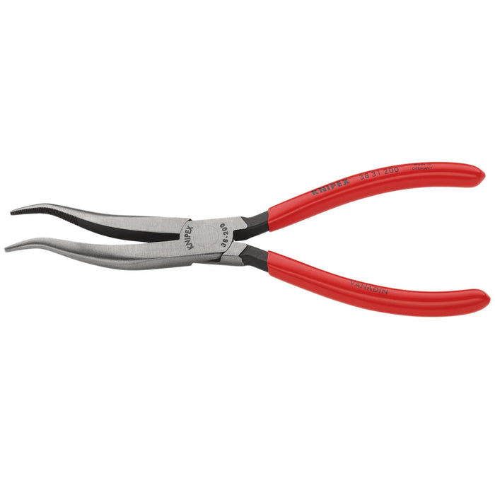 KNIPEX 38 31 200 Mechanics' Bent Nose Pliers, 200mm - 38 31 200