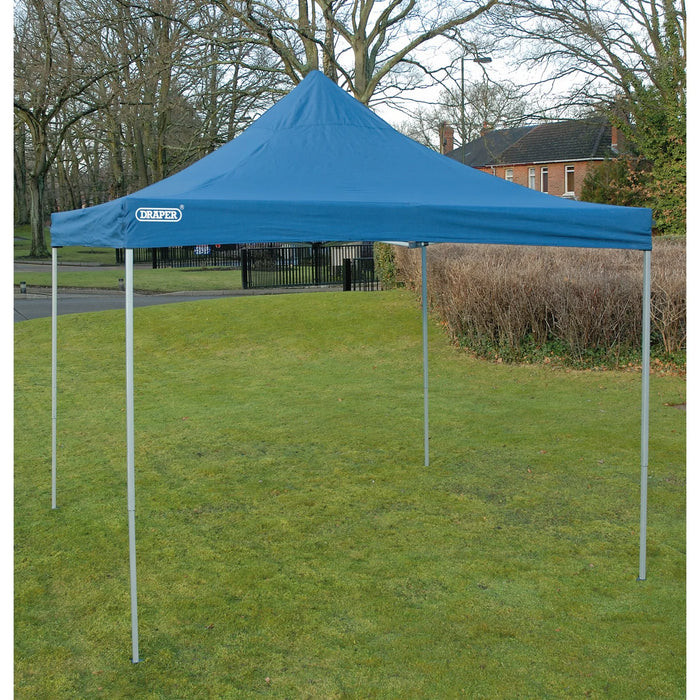 Draper Folding Gazebo, 3 x 3m, Blue - GAZ4