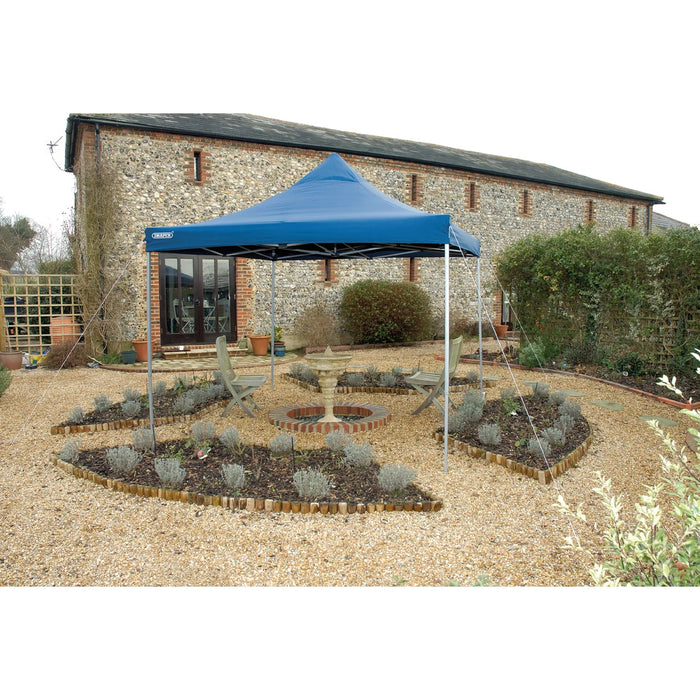 Draper Folding Gazebo, 3 x 3m, Blue - GAZ4