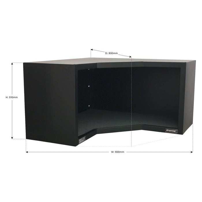 Sealey Modular Corner Wall Cabinet 930mm Heavy-Duty APMS16 Sealey - Town Tools 
