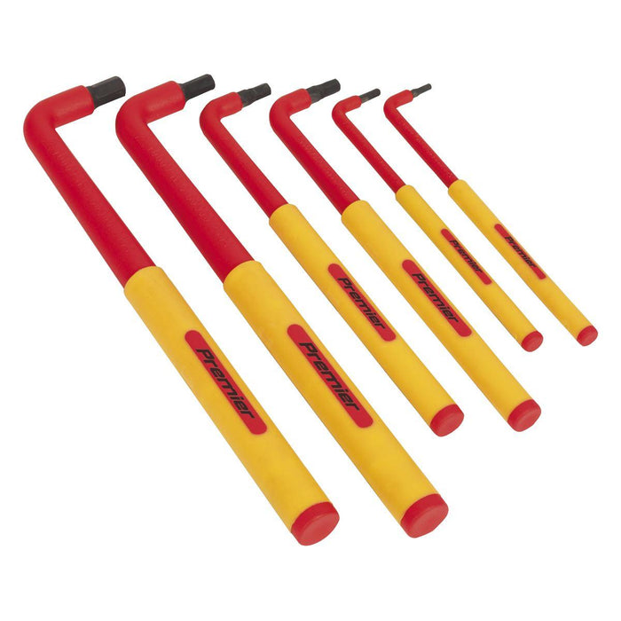 Sealey Hex Key Set 6pc Extra-Long VDE AK7177 Sealey - Town Tools 