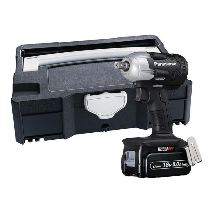 Panasonic EY75A8LJ2G 1/2in Impact Wrench & Systainer Case 18V 2 x 5.0Ah Li-ion Panasonic - Town Tools