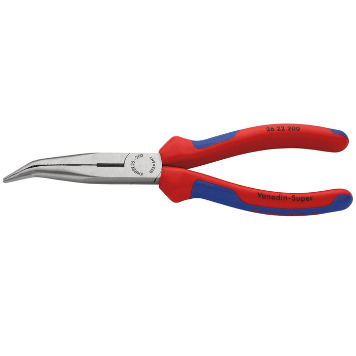 KNIPEX 26 22 200 SB Snipe Nose Side Cutting Pliers, 200mm - 26 22 200 SB