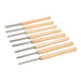 Silverline Wood Turning Chisel Set 8pce 360mm Silverline - Town Tools 