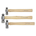 Sealey Premier Premier Ball Pein Hammer Set 3pc Hickory Shafts AK203 Sealey Premier - Town Tools 