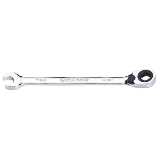 Carlyle Hand Tools Spanner - Reversible Ratcheting - Metric - 9 mm Caryle Tools - Town Tools 