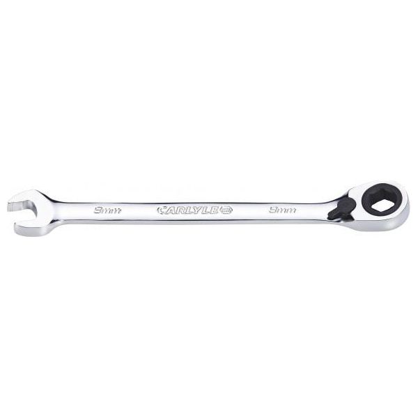 Carlyle Hand Tools Spanner - Reversible Ratcheting - Metric - 9 mm Caryle Tools - Town Tools 