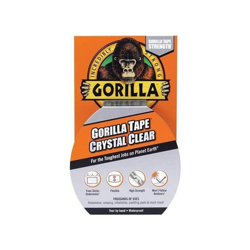 Gorilla Glue Gorilla Tape® 48mm x 8.2m Crystal Clear Gorilla Glue - Town Tools