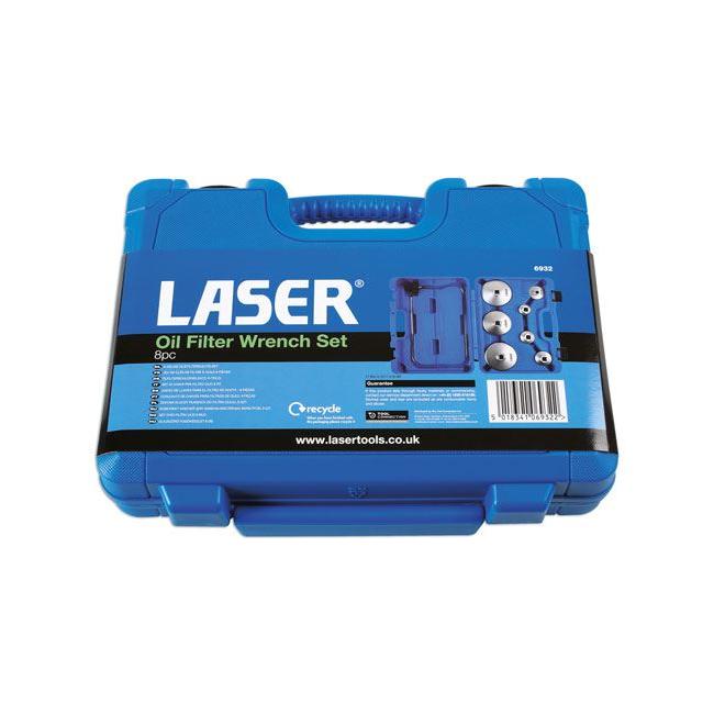 Laser Oil Filter Wrench Set 8pc 6932