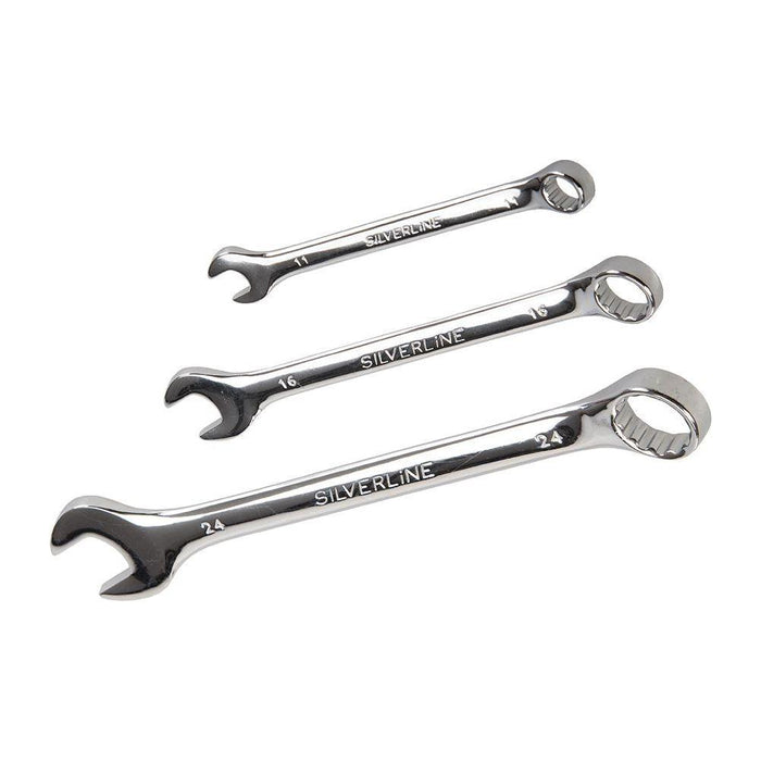 Silverline Combination Spanner Set 14pce 8 - 24mm Silverline - Town Tools 