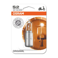 Osram 64327-01B S2 Motorcycle/Scooter Headlamp Bulb, 12 V, 35 W