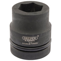 Draper Expert HI-TORQ 6 Point Impact Socket, 1" Sq. Dr., 27mm 05108