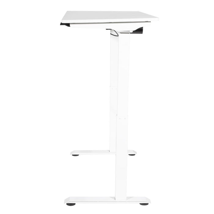 Dellonda Single Motor  Adjustable-Height Electric Sit/Stand Desk - White Desktop